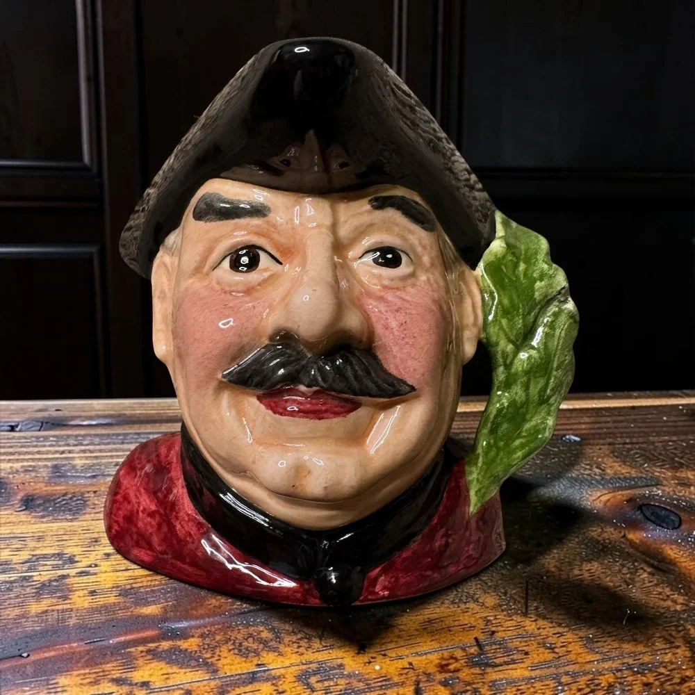 Staffordshire Character Jug Chelsea Pensioner Hand Painted England Ceramic Toby